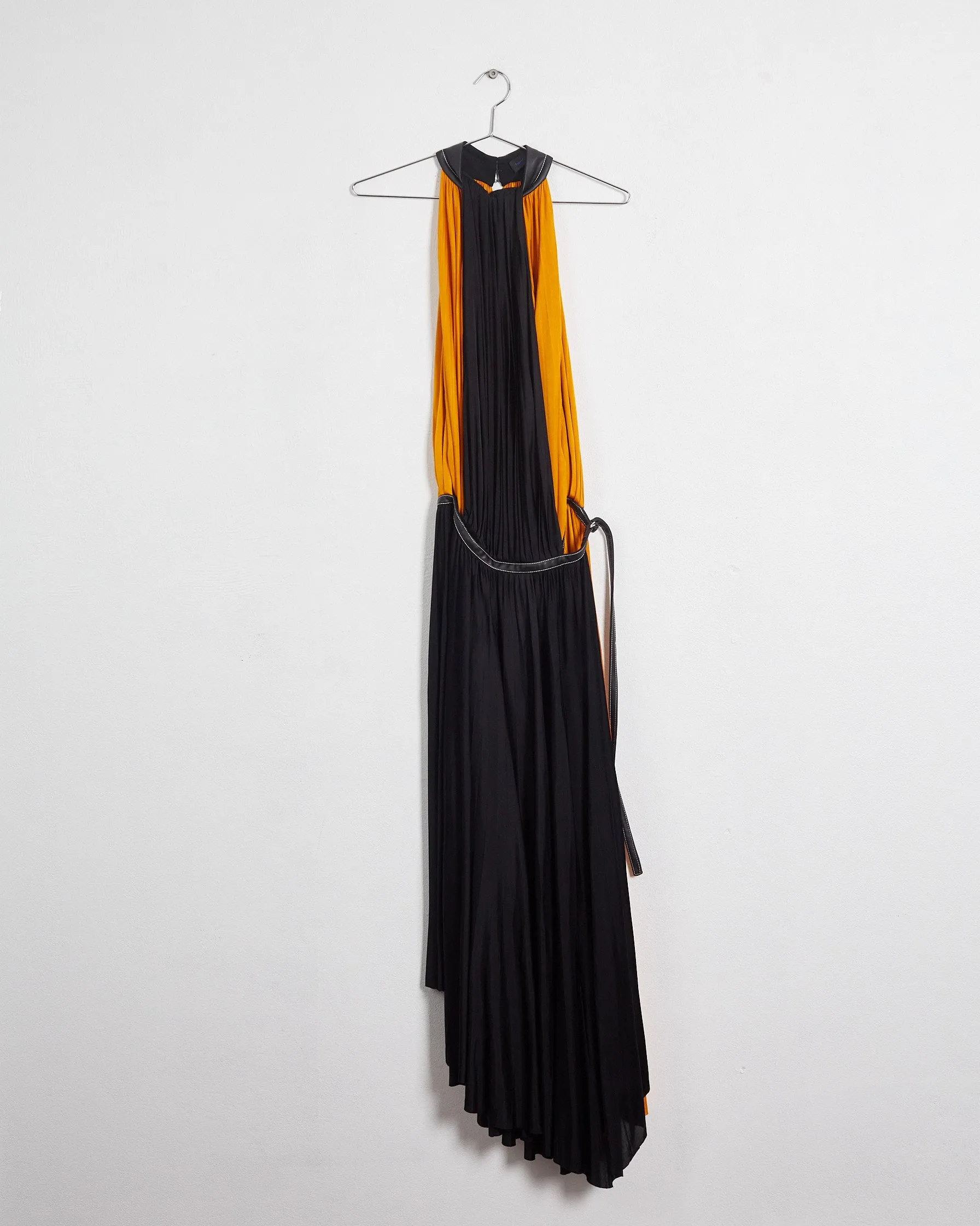 Proenza Schouler fall'19 colourblock maxidress, black & yellow, 10