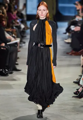 Proenza Schouler fall'19 colourblock maxidress, black & yellow, 10