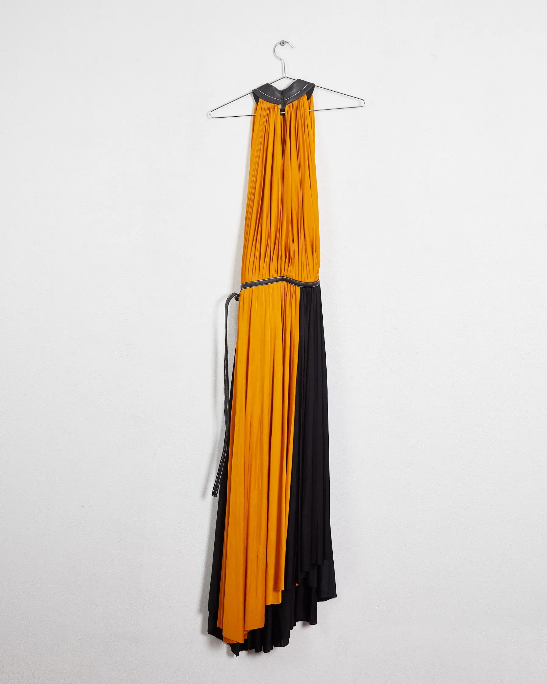 Proenza Schouler fall'19 colourblock maxidress, black & yellow, 10