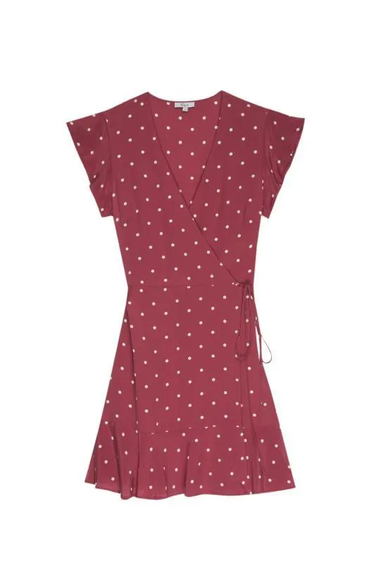 Rails - Leanne Silk Dress in Raspberry