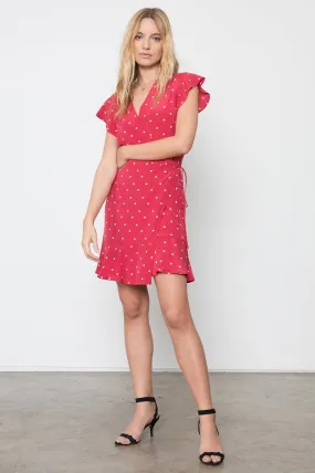 Rails - Leanne Silk Dress in Raspberry