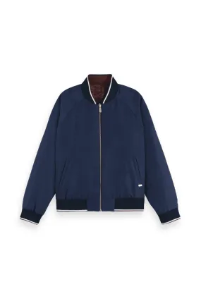 REVERSIBLE BOMBER JACKET FEATHER BORDEAUX