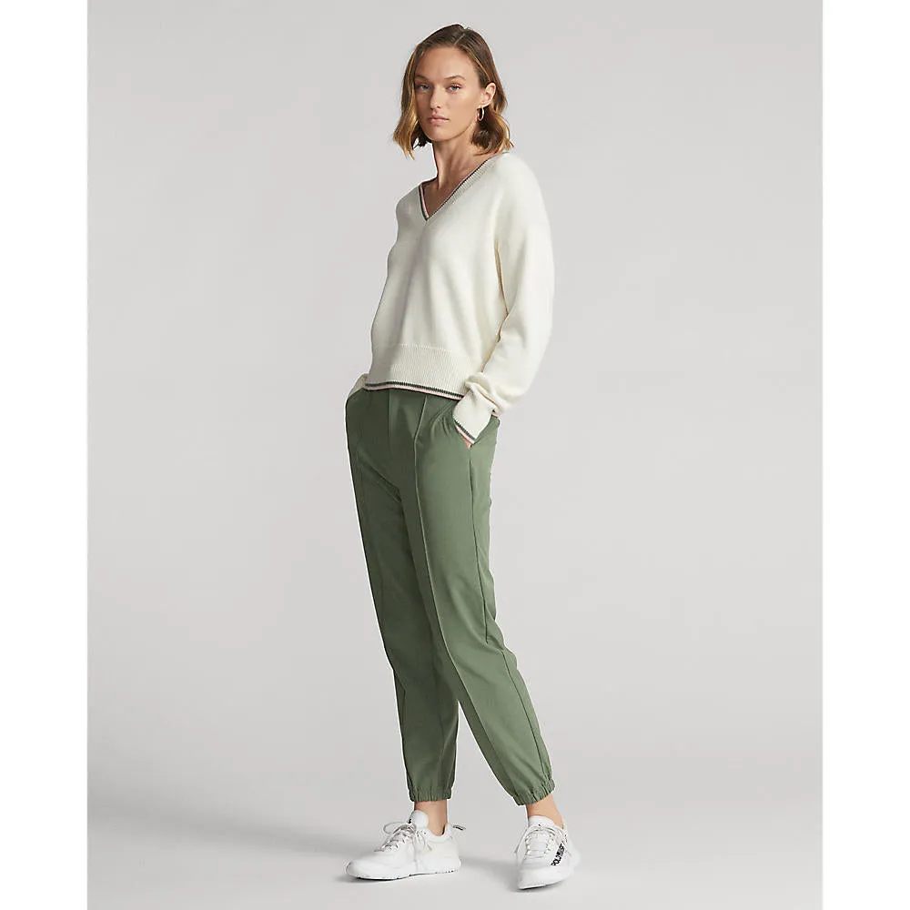 RLX Ralph Lauren Women's 4-Way Stretch Cuffed Golf Pants - Cargo Green