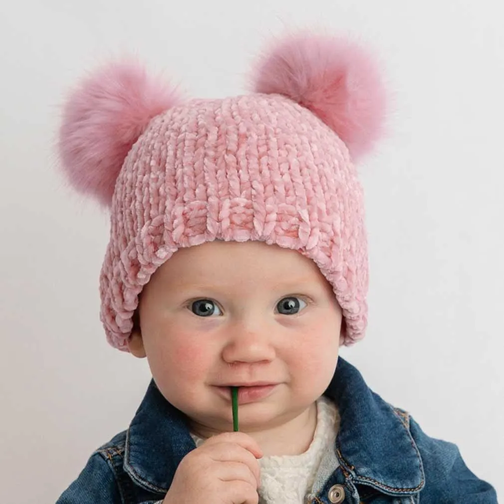 Rosy Chenille Beanie Hat for Babies, Toddlers & Kids