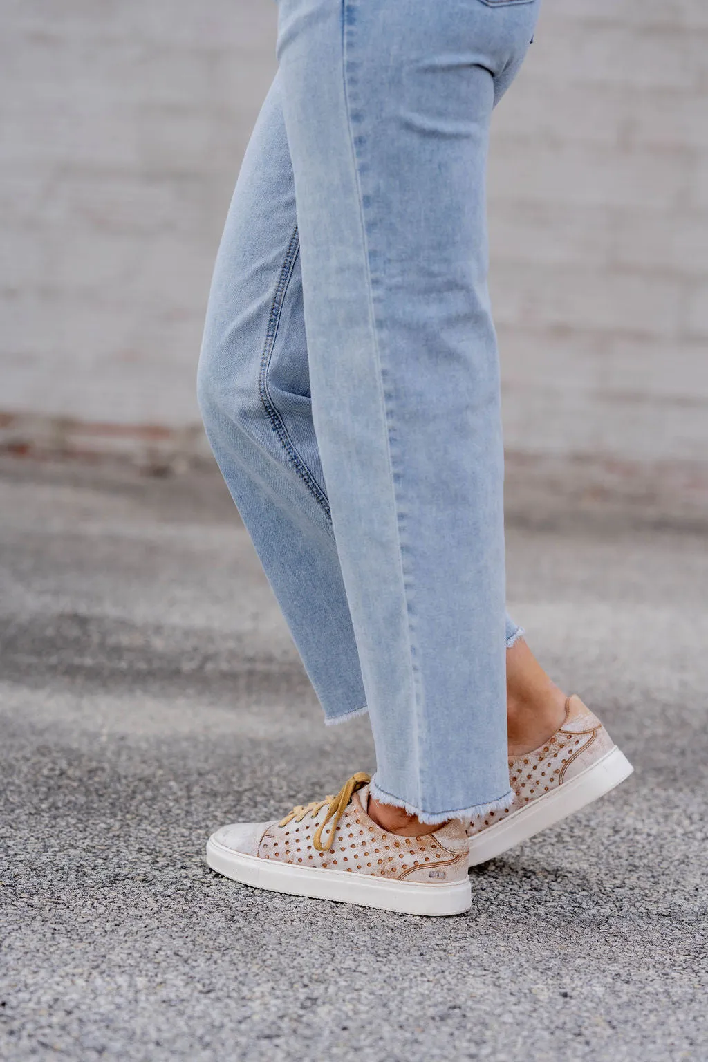 Ruffle Accented Denim Overalls