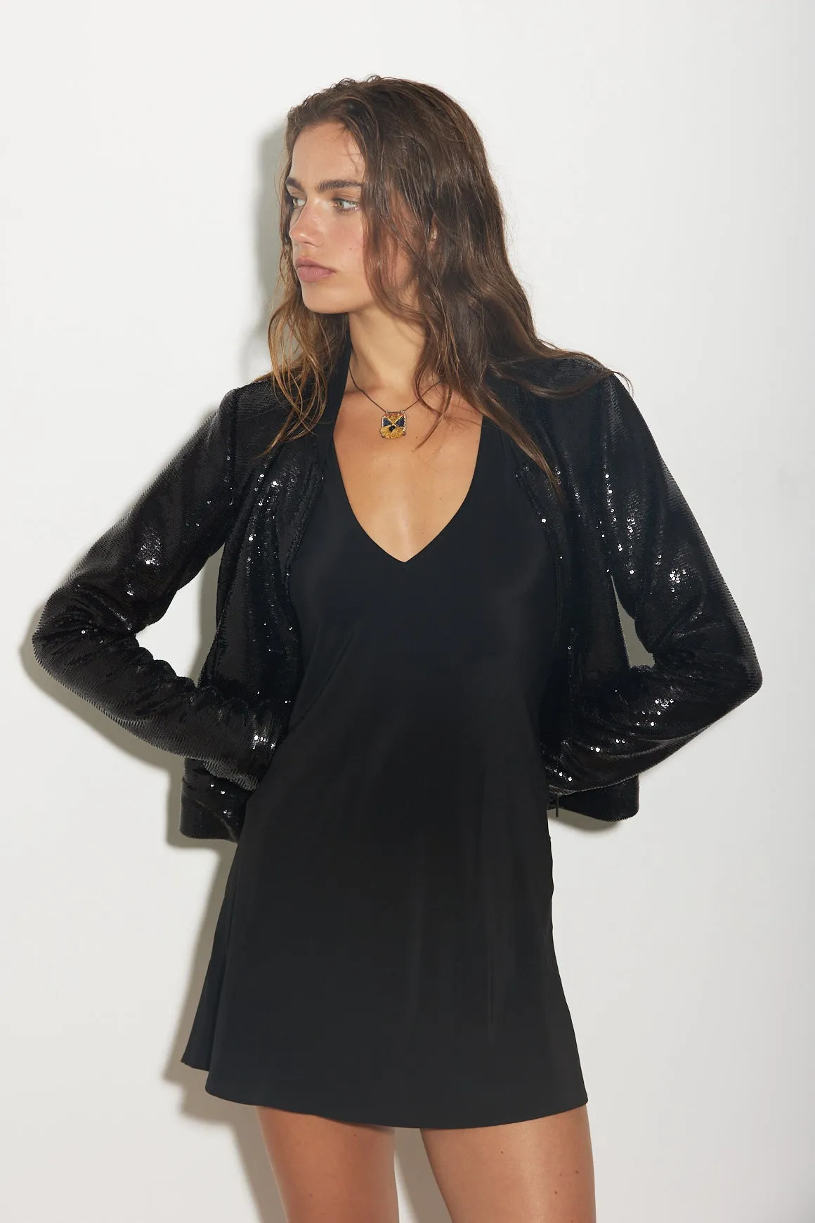 SEQUIN DINNER BOMBER