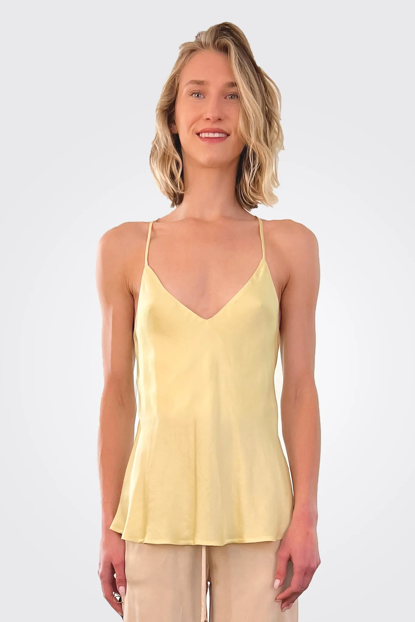 Silky Slip Top - Lemon