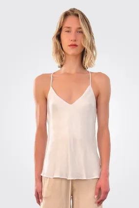 Silky Slip Top - White