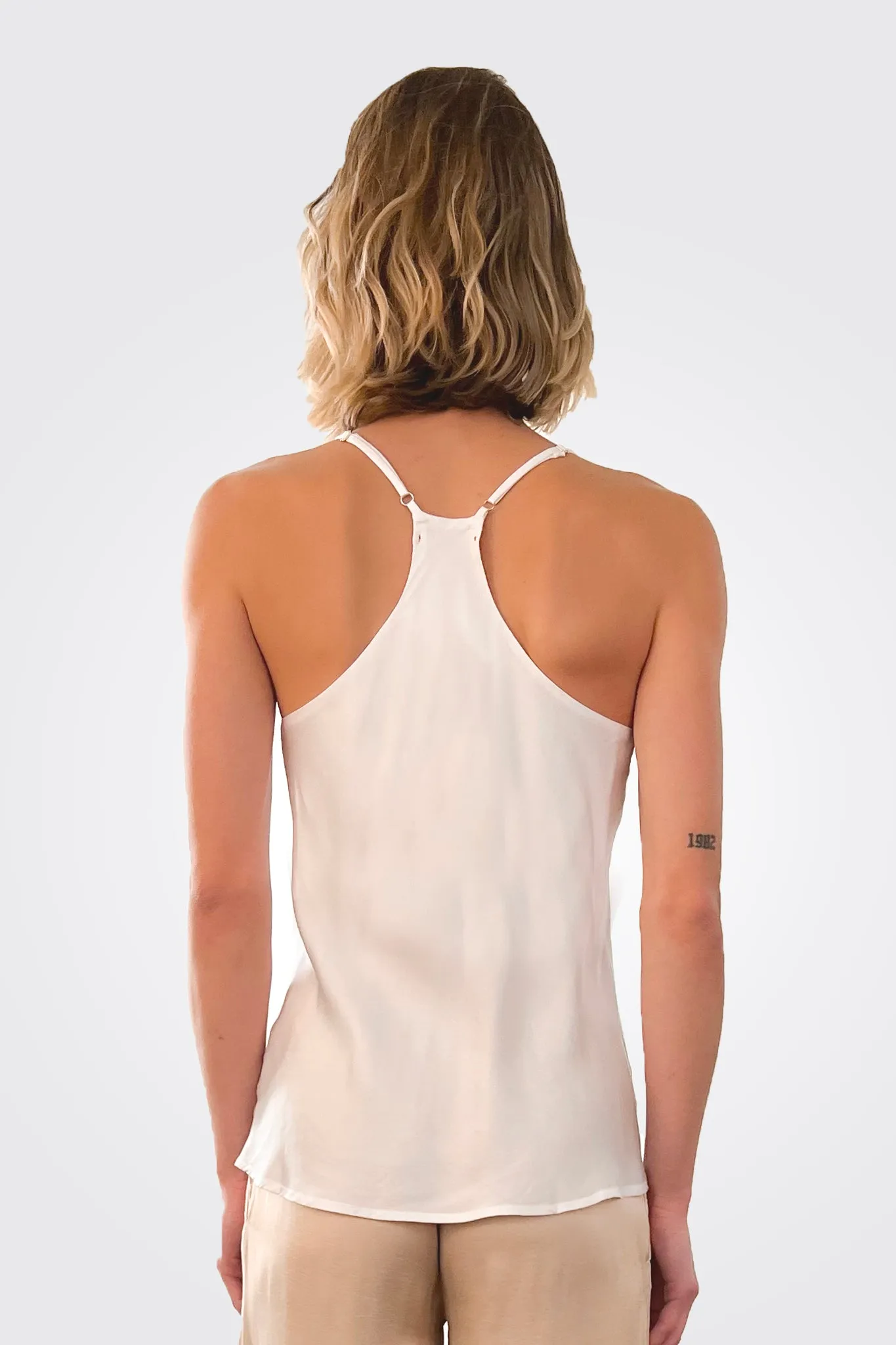 Silky Slip Top - White