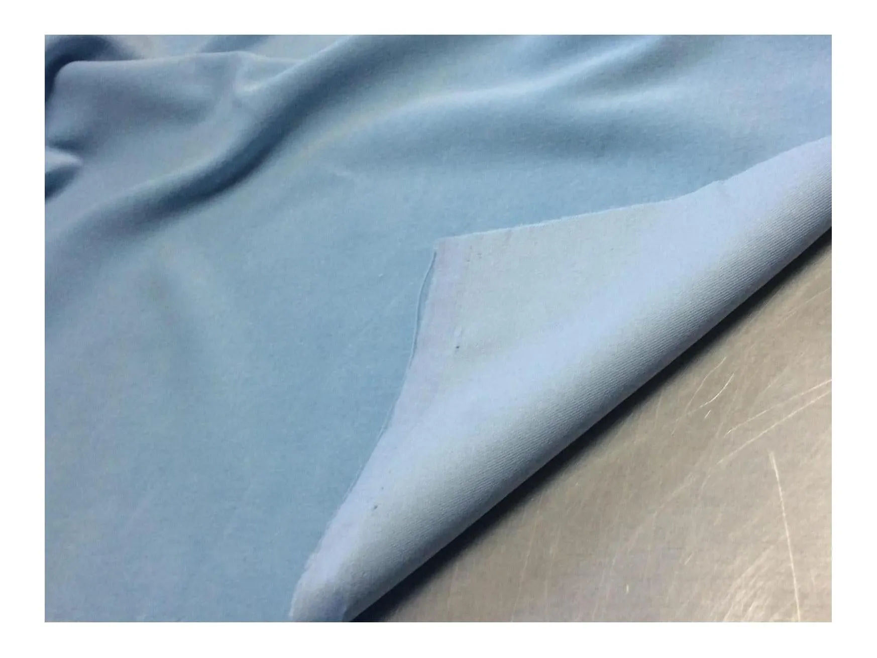 SKY BLUE - Cotton Dressmaking Velvet Fabric FOR Cushions, Soft Toys & Clothing