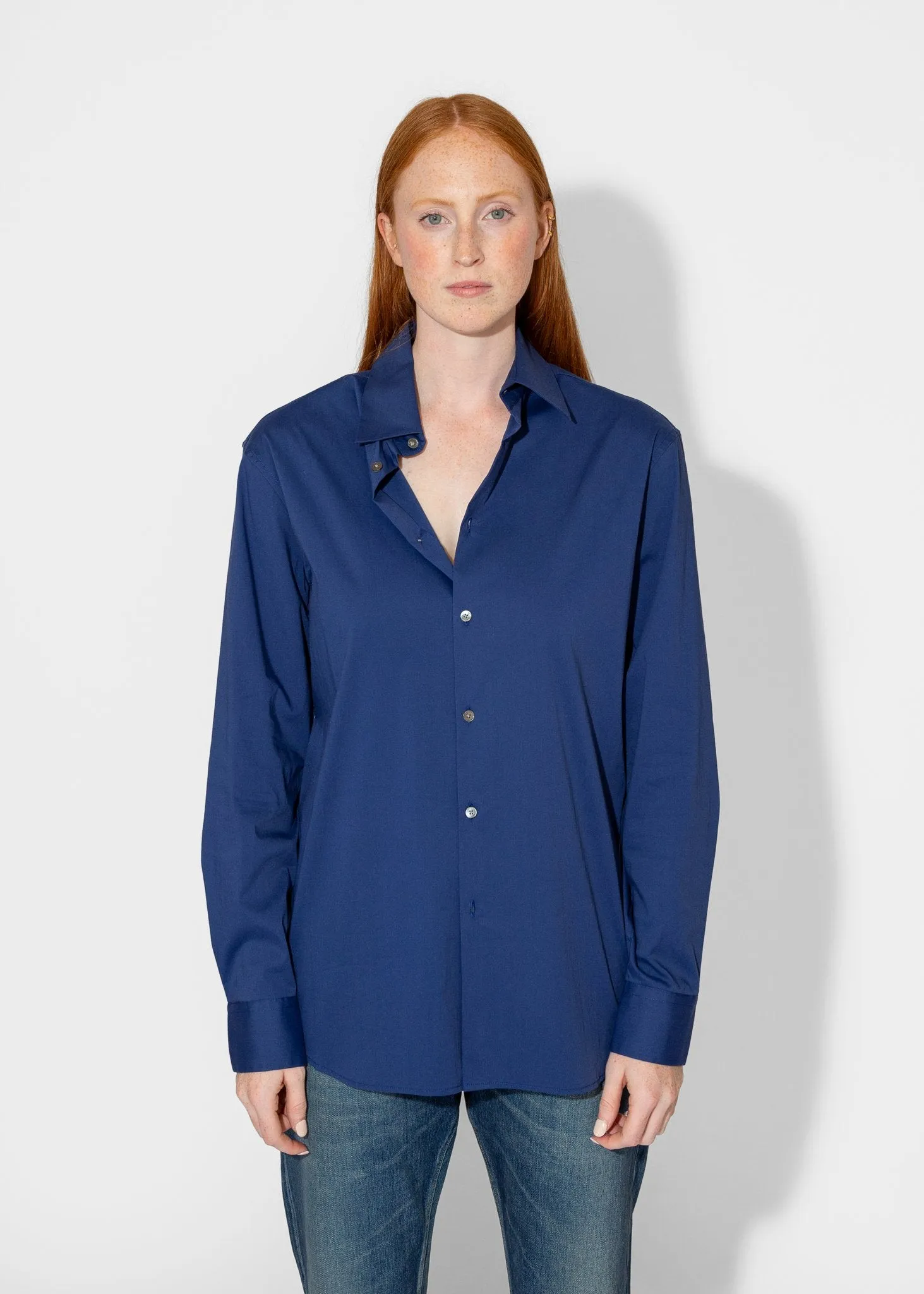 Slim Long Shirt in Ultramarine