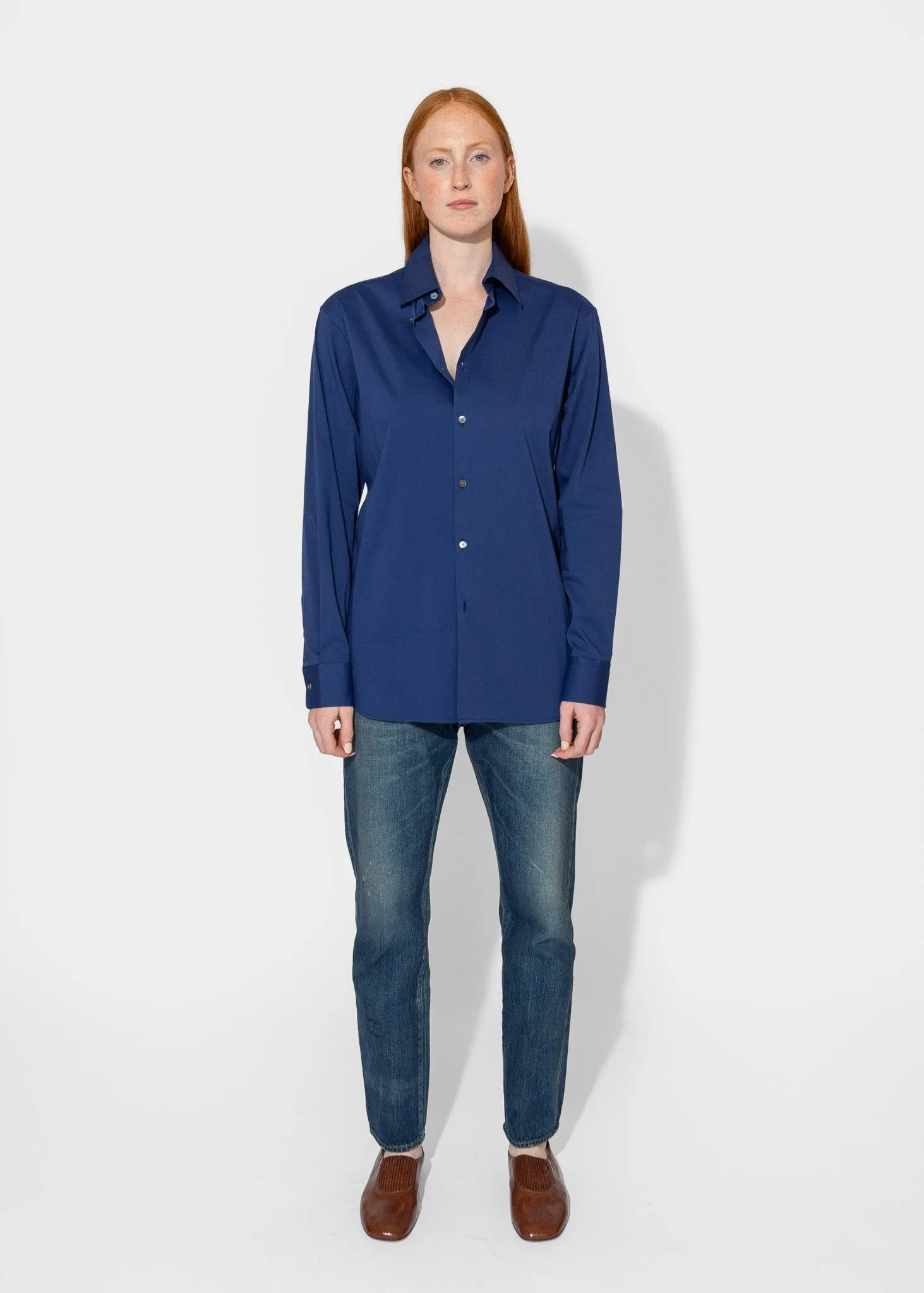 Slim Long Shirt in Ultramarine