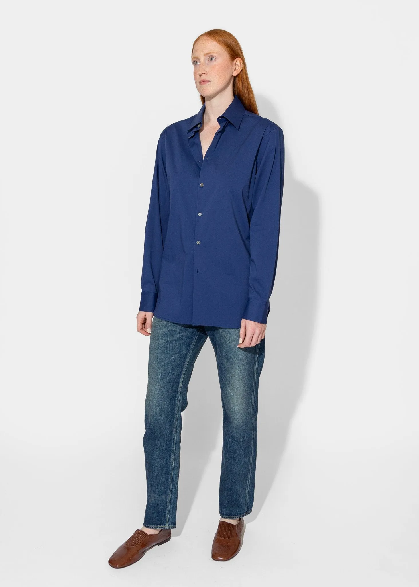 Slim Long Shirt in Ultramarine