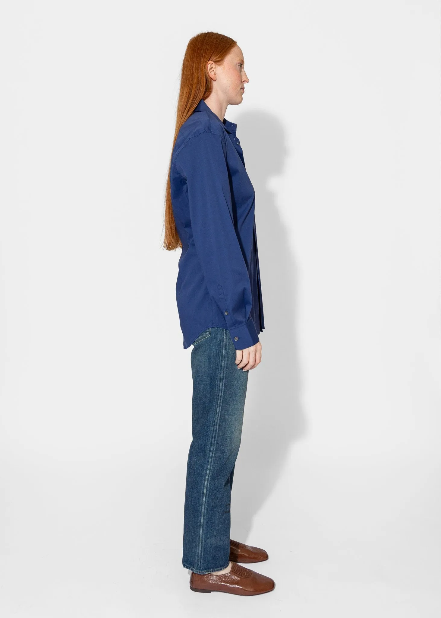 Slim Long Shirt in Ultramarine