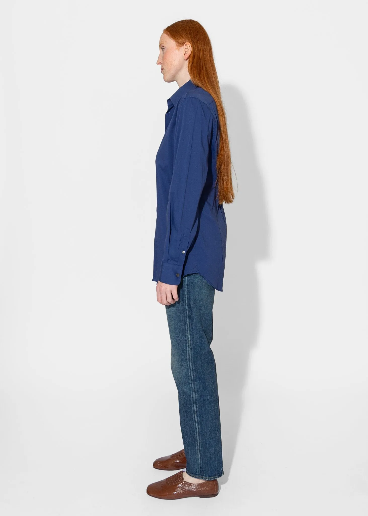 Slim Long Shirt in Ultramarine