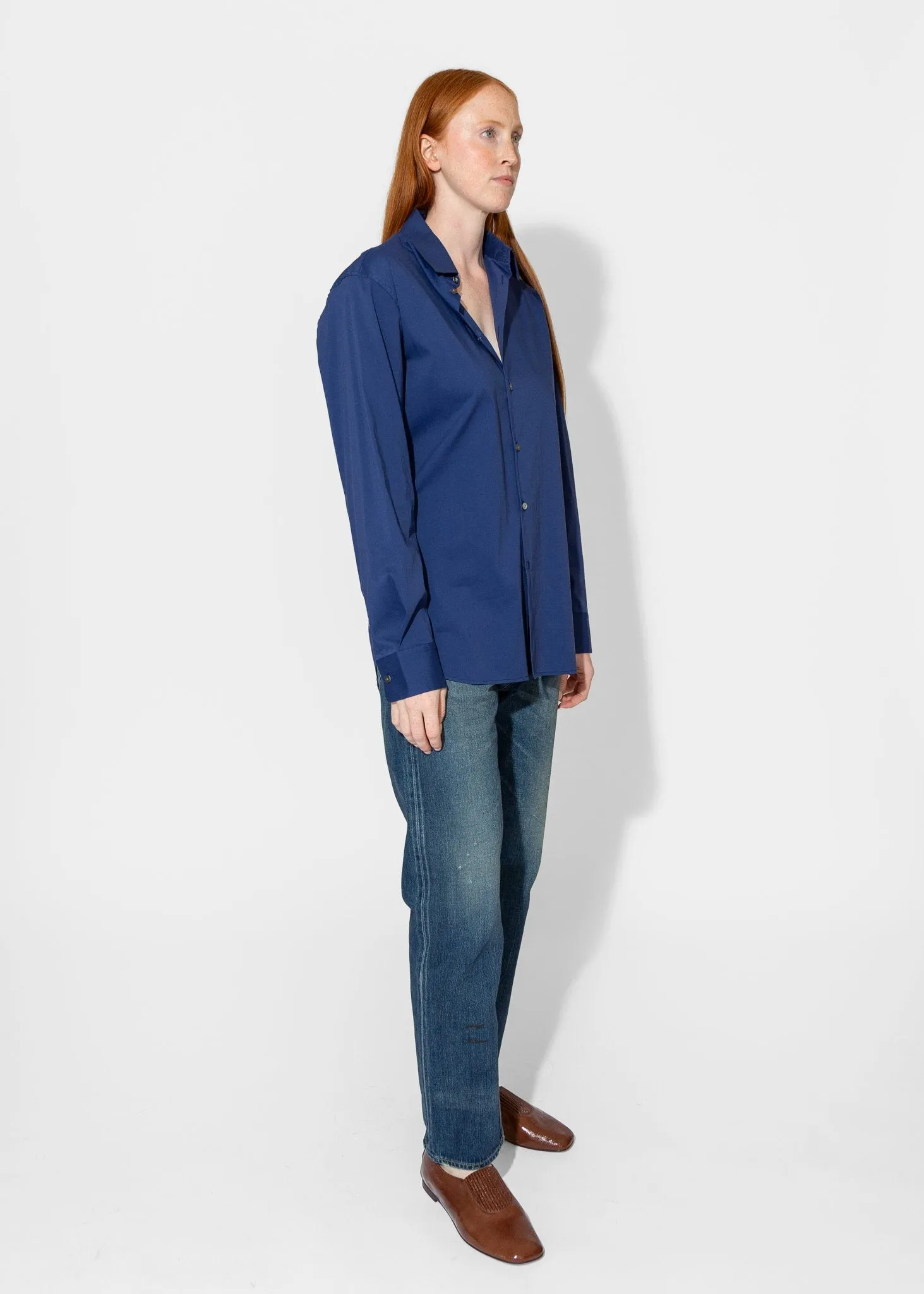 Slim Long Shirt in Ultramarine