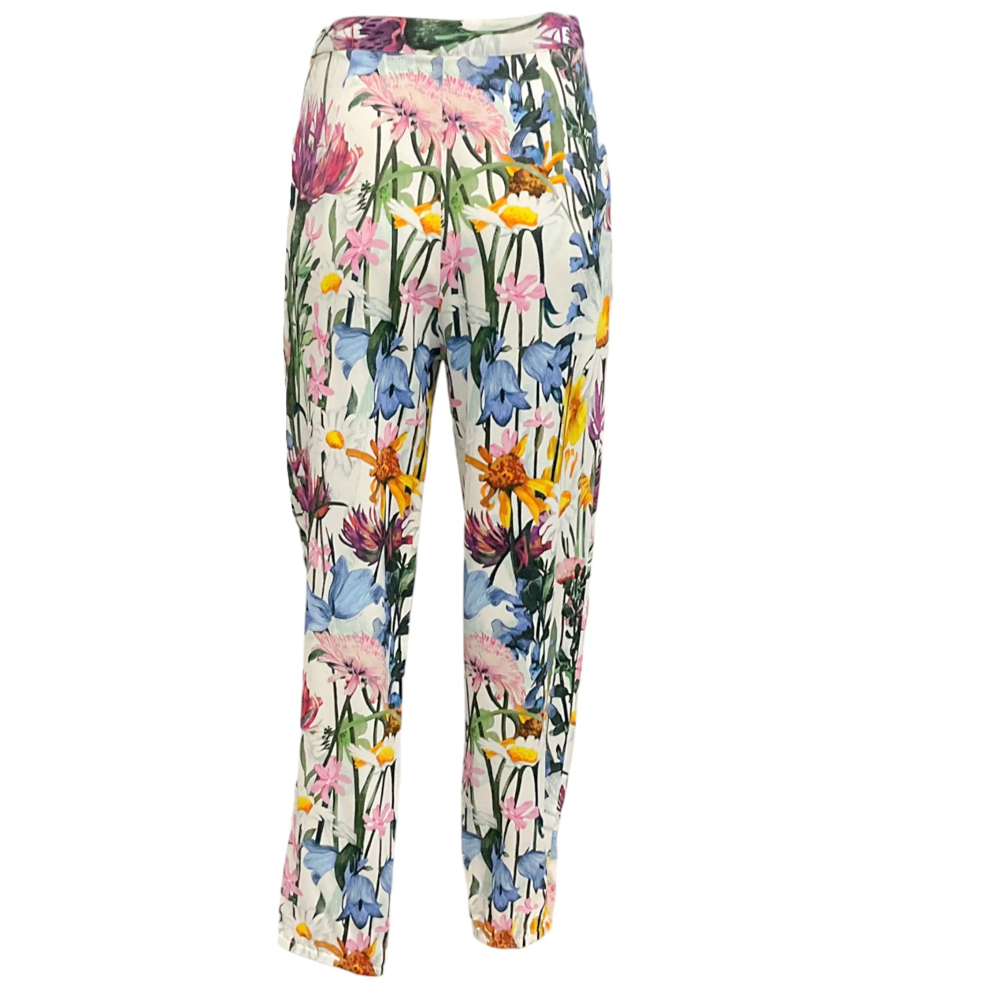 Stella McCartney White Multi Floral Print Joggers