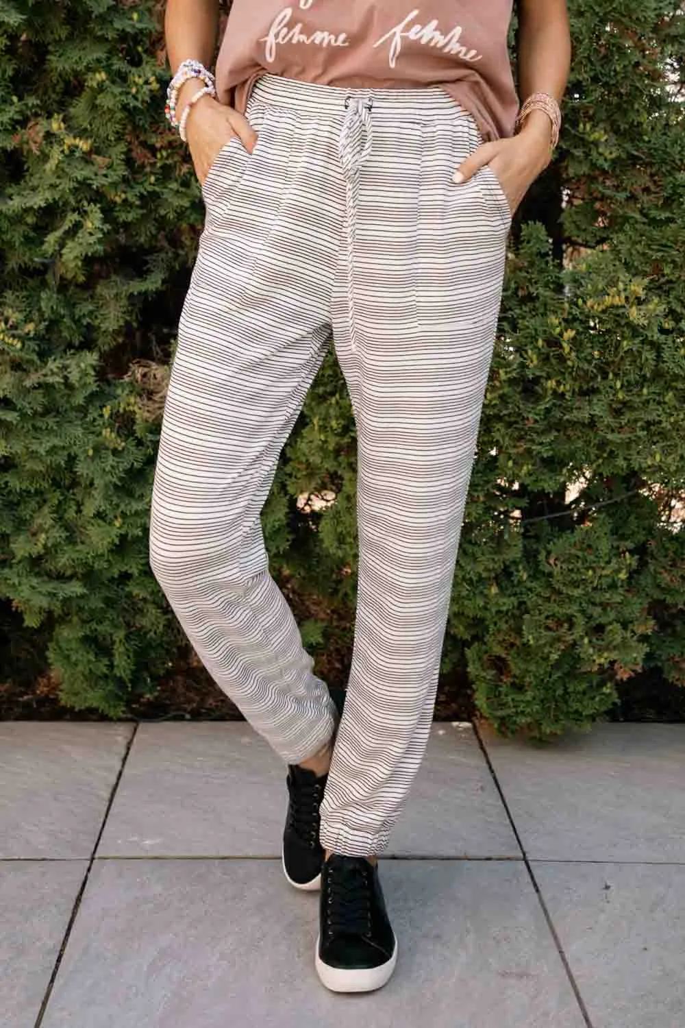 Striped Knit Joggers