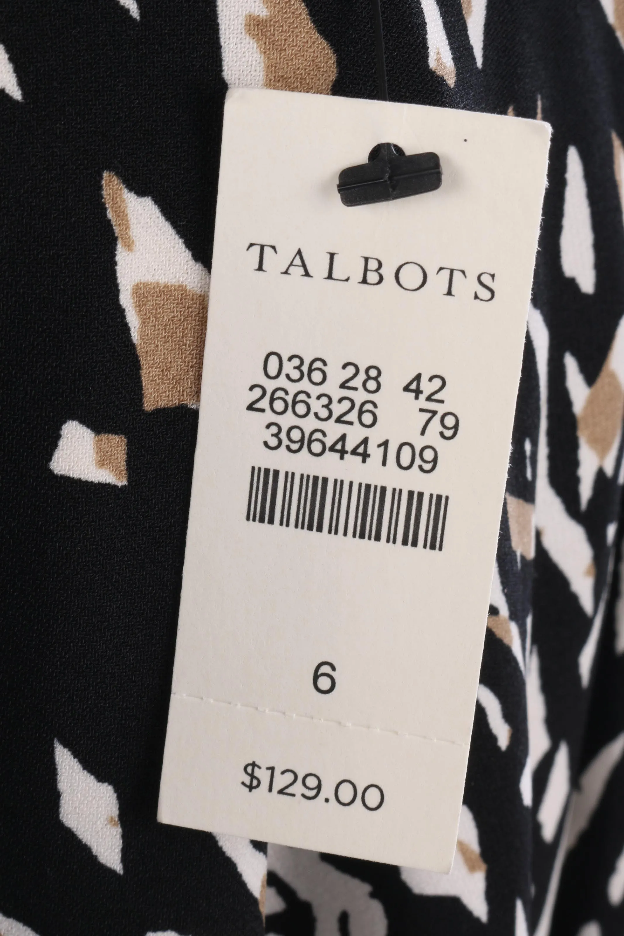 Talbots black and white dress BNWT RRP £129