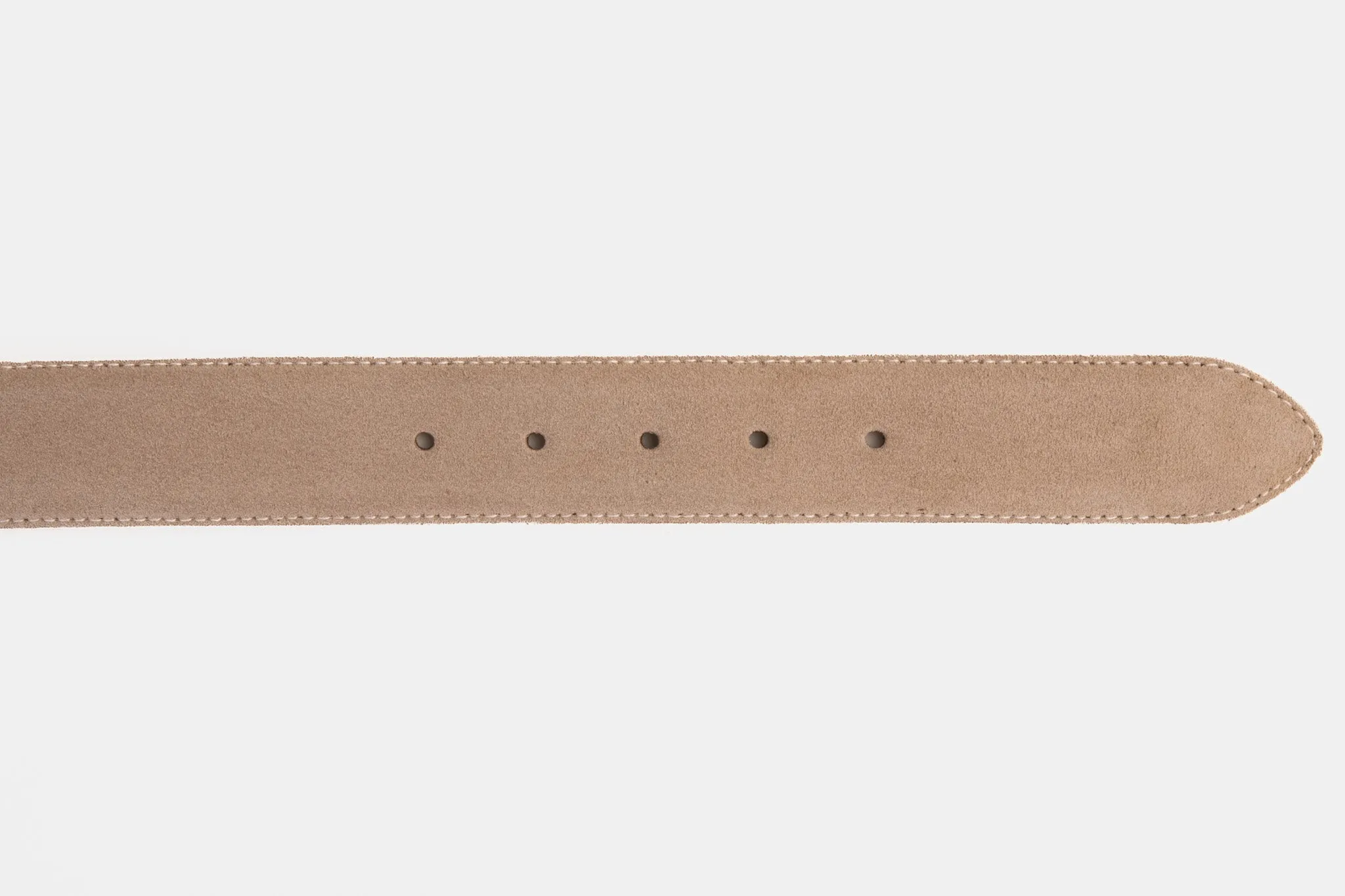 The Bari Beige Leather Belt