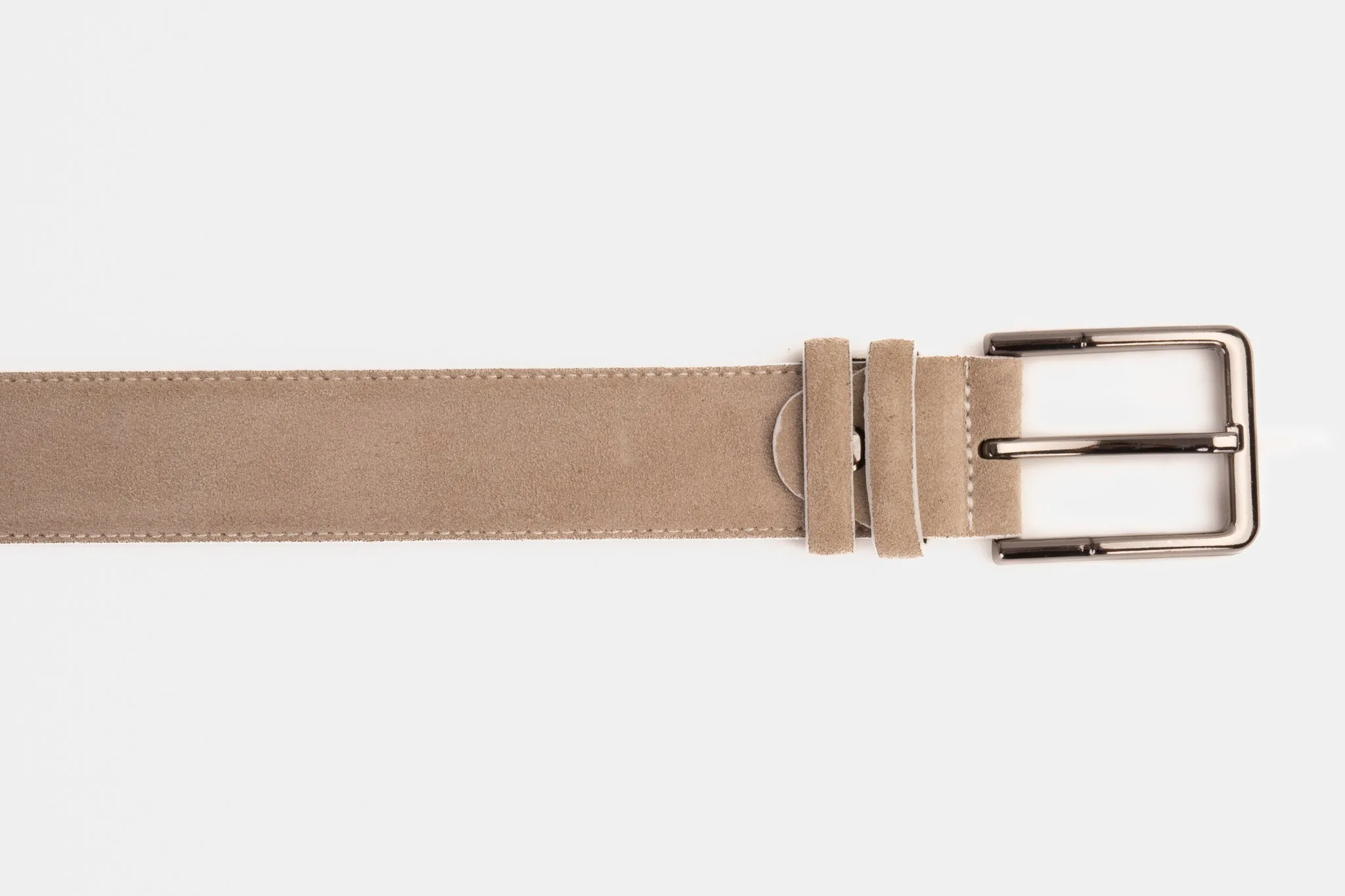 The Bari Beige Leather Belt