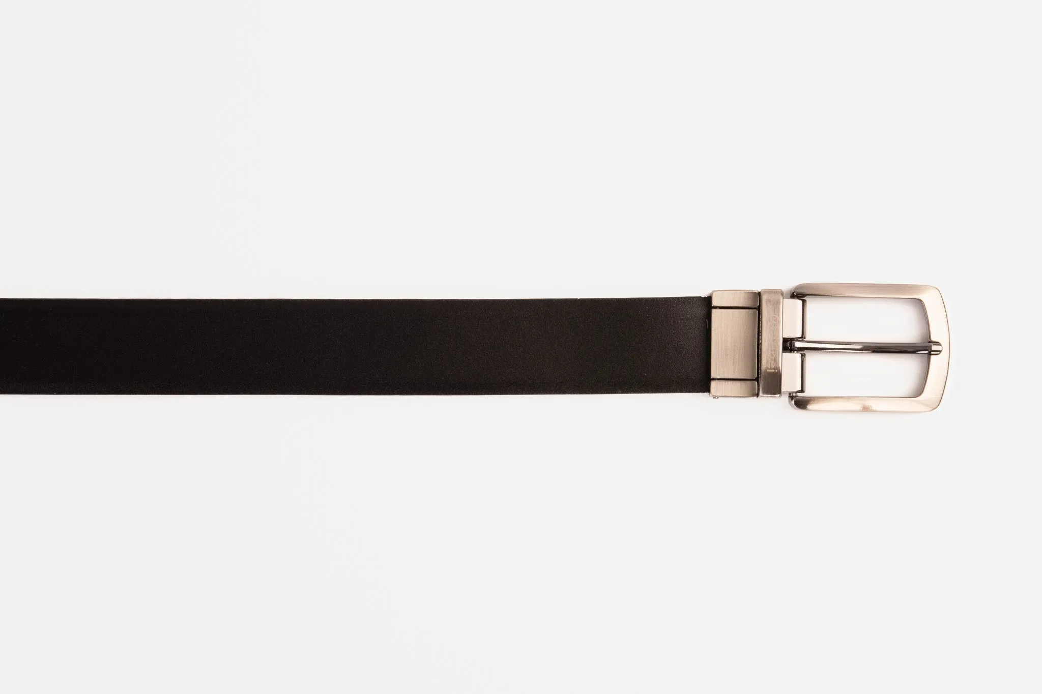 The Sun Reversible Black Patent Leather Belt