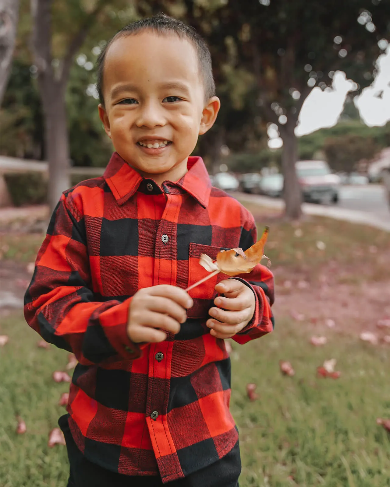 Toddler Boy Urban Plaid Set