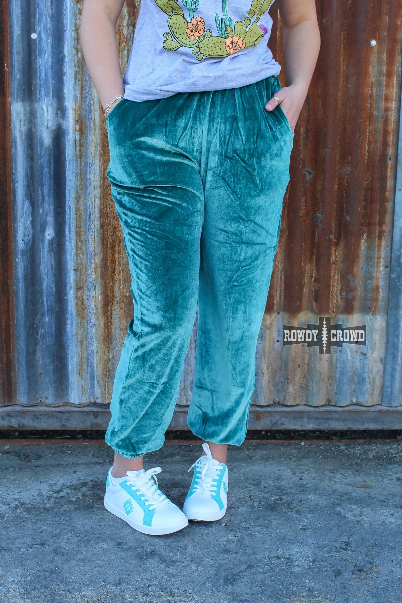 Tombstone Velvet Joggers