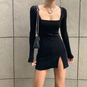 Velvet Mini Dress