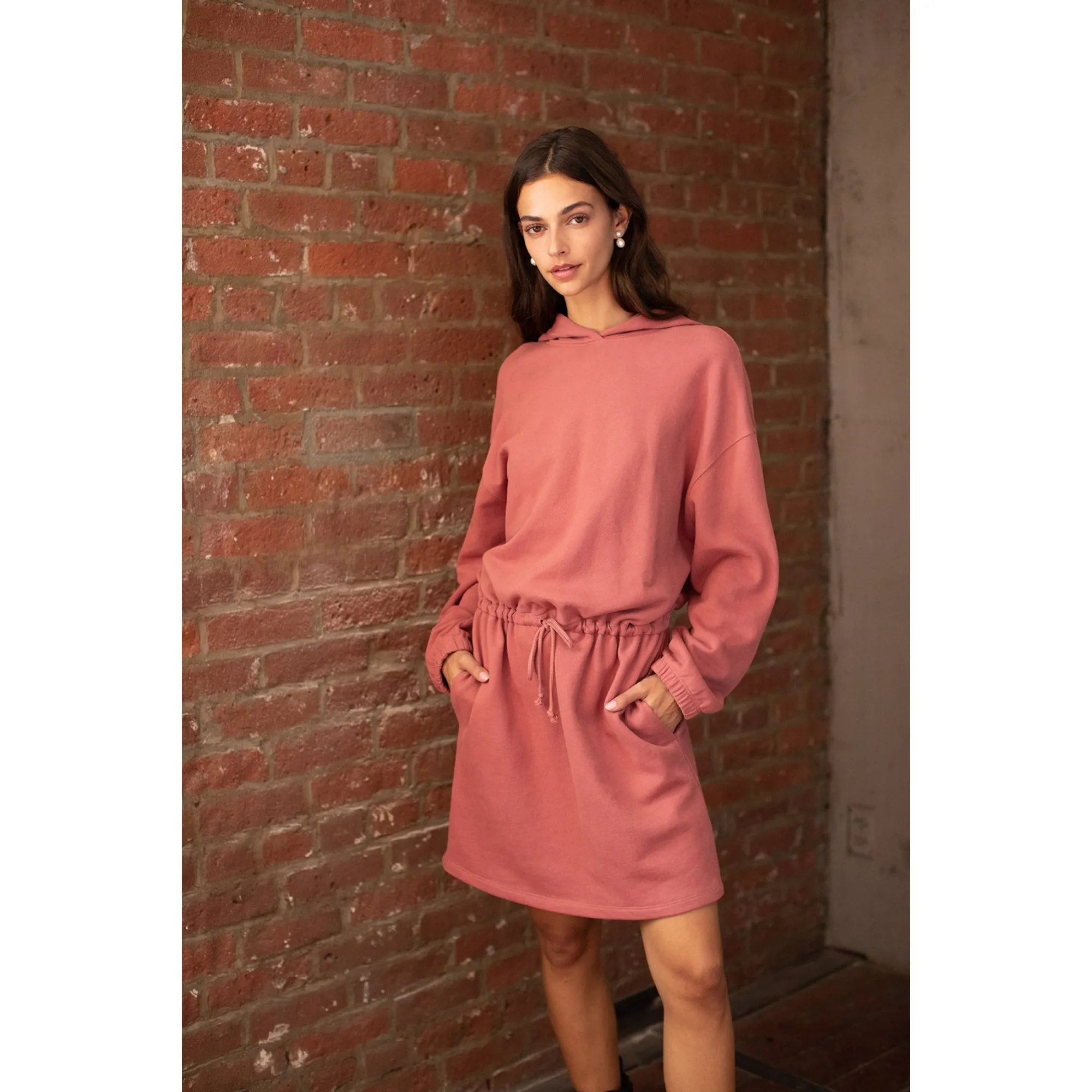 Velvet Women's Soft Fleece Sweater Dress - CEDAR