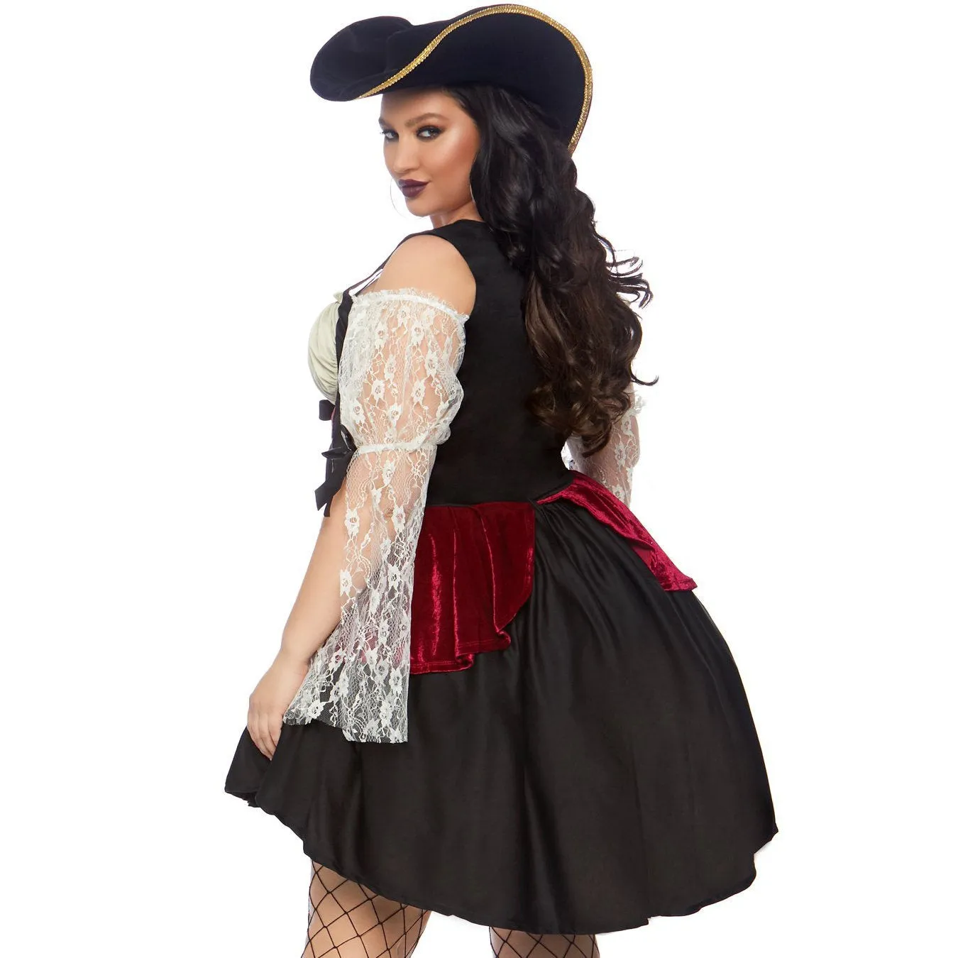 Wicked Wench Ladies Plus Costume - Leg Avenue