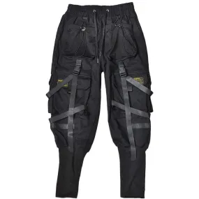 WLS Webbing Dark Black Pants