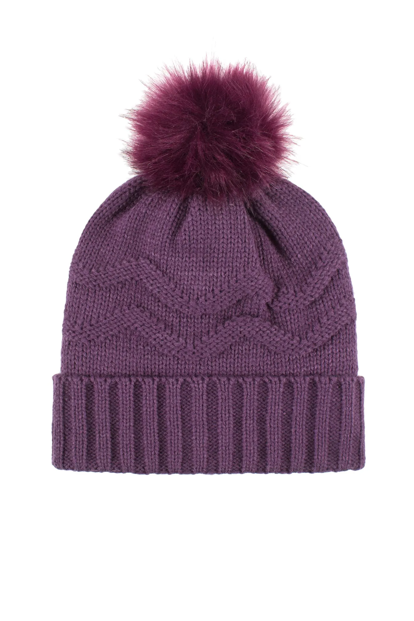 Women's Courtney Roll-Up Hat With Wispy Pom-Pom