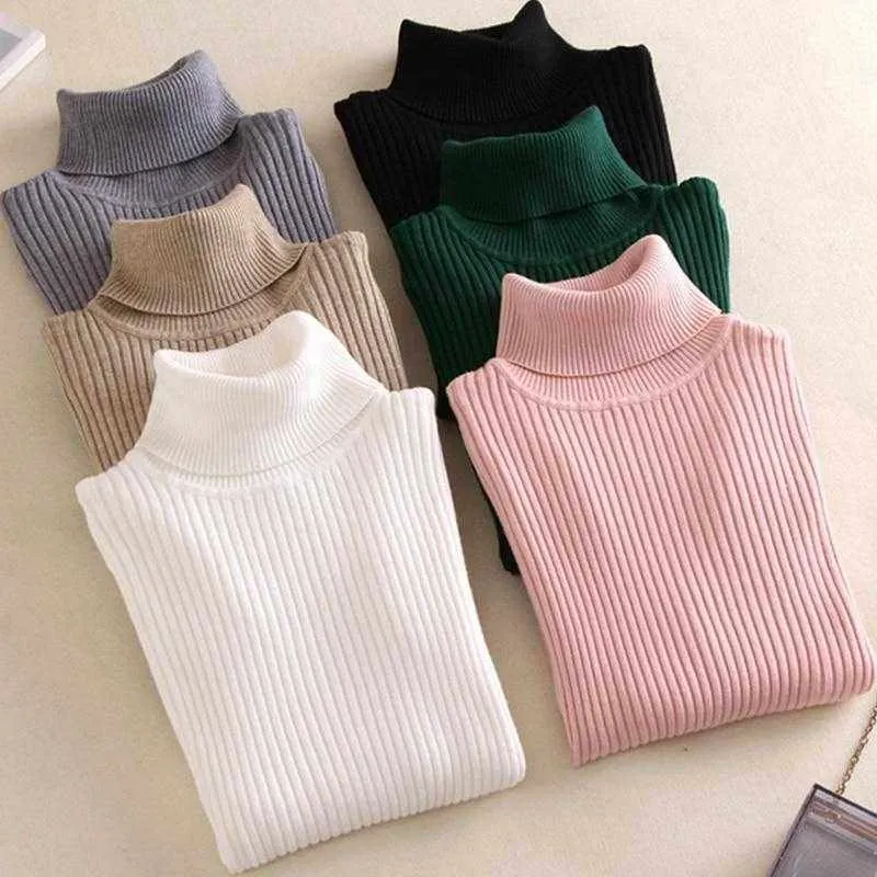 Women's Warm Thick Turtleneck Autumn Winter Sweater