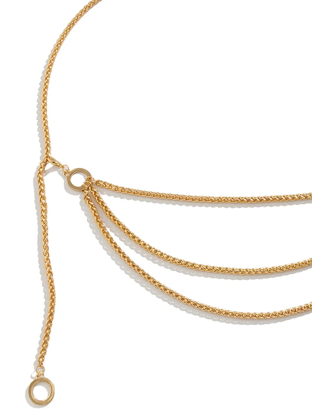 Yellow Chimes Waist Chain For Women Gold Plated Triple Layer Waist Chain For Women and Girls