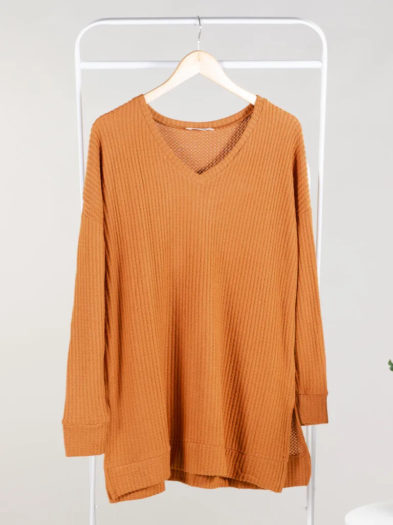 Yes You Need It V-Neck Sweater - Almond