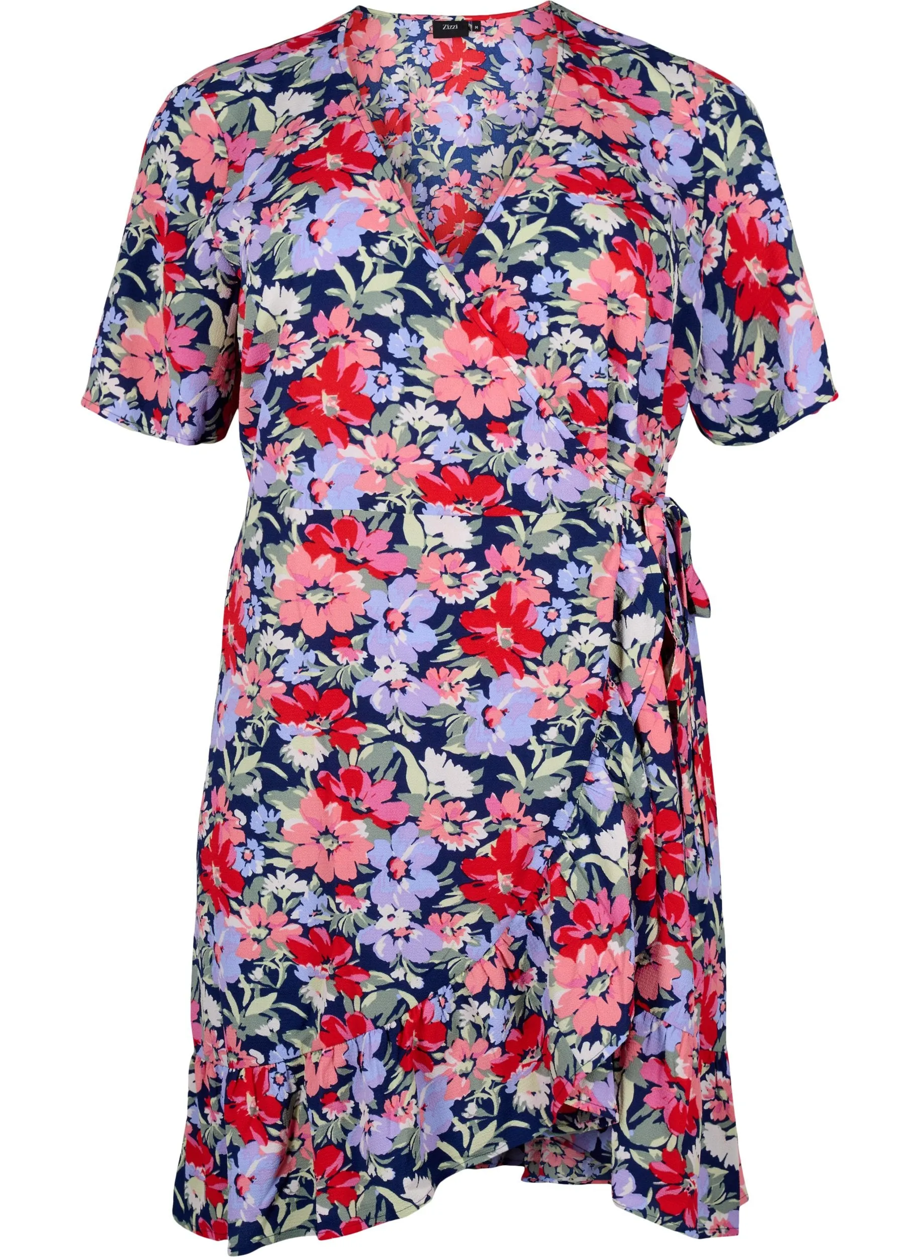 Zizzi Anni Floral Wrap Dress