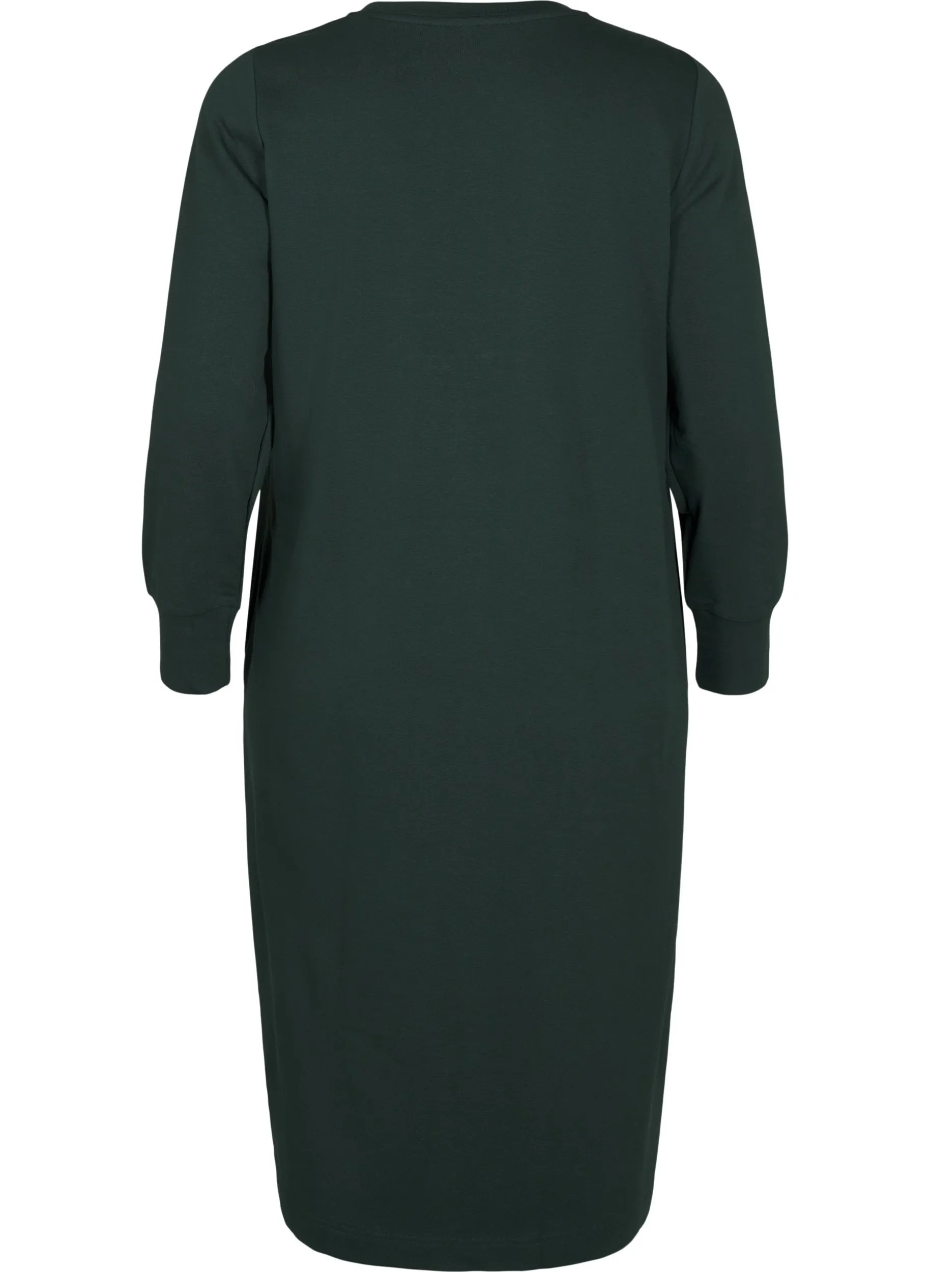 Zizzi Sia Sweater Dress in Green